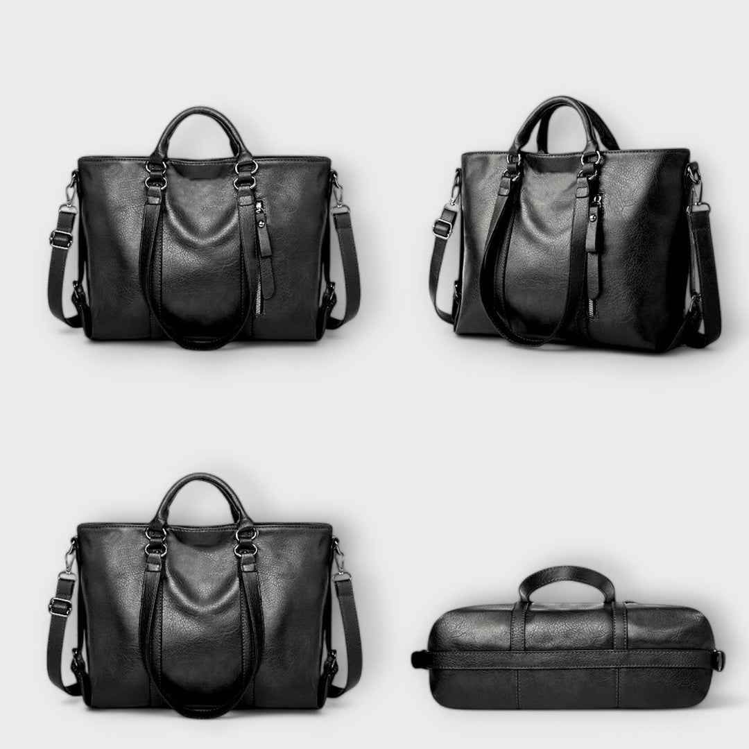 Damen große Ledertasche im Tote-Stil (5)