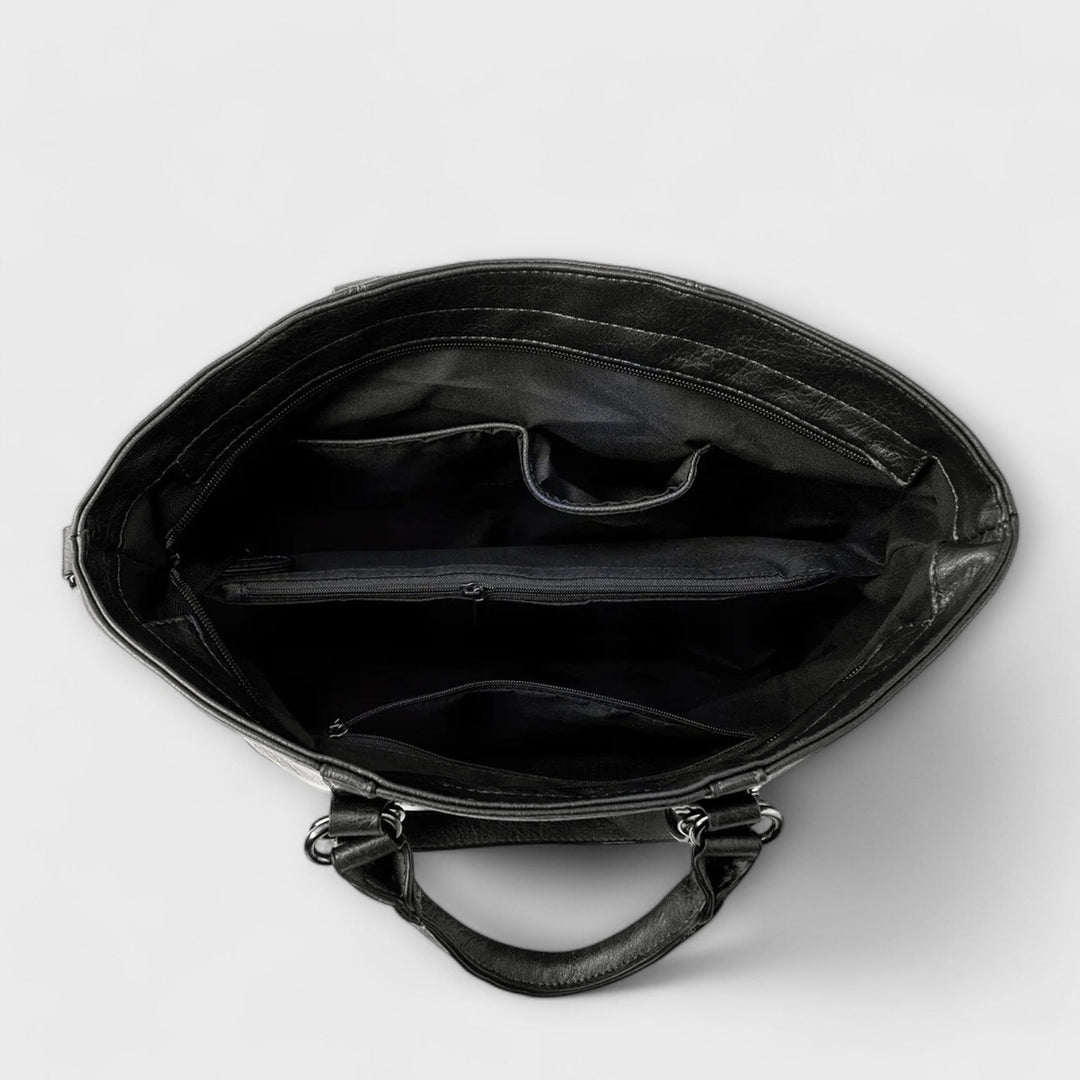 Damen große Ledertasche im Tote-Stil (7)