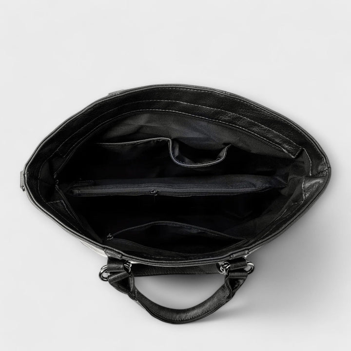 Damen große Ledertasche im Tote-Stil (7)