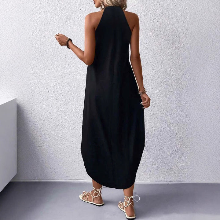 Damen Halter-Kleid Maxi im Freizeitstil (2)