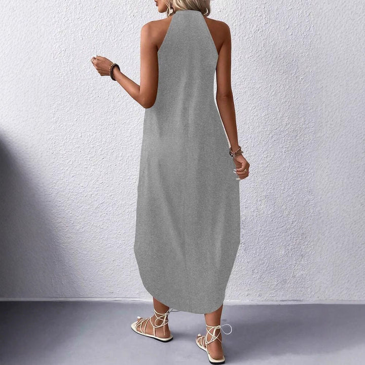Damen Halter-Kleid Maxi im Freizeitstil (3)