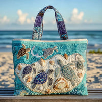 Marie | Damen Handtasche mit Meermotiv-Kunstdruck