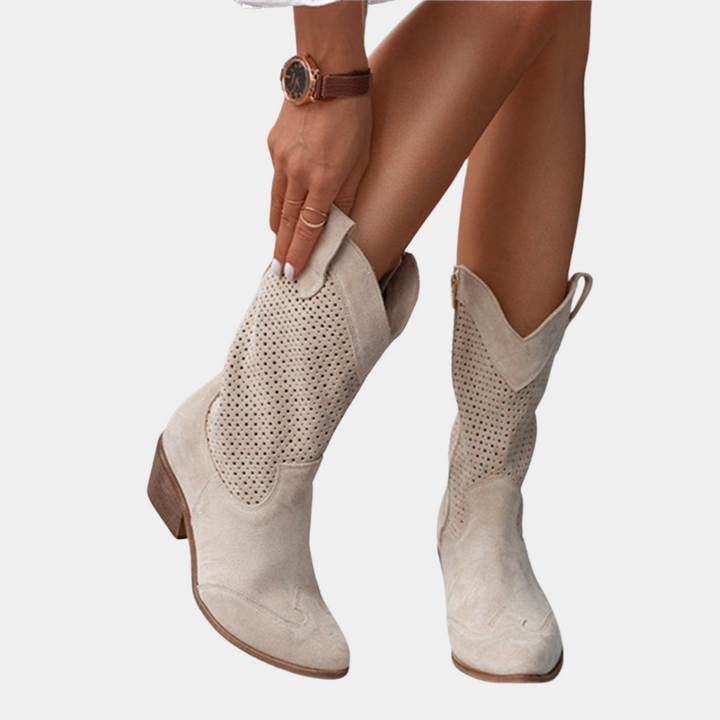 Damen Herbstschuhe mit Westernstil aus Wildleder (7)