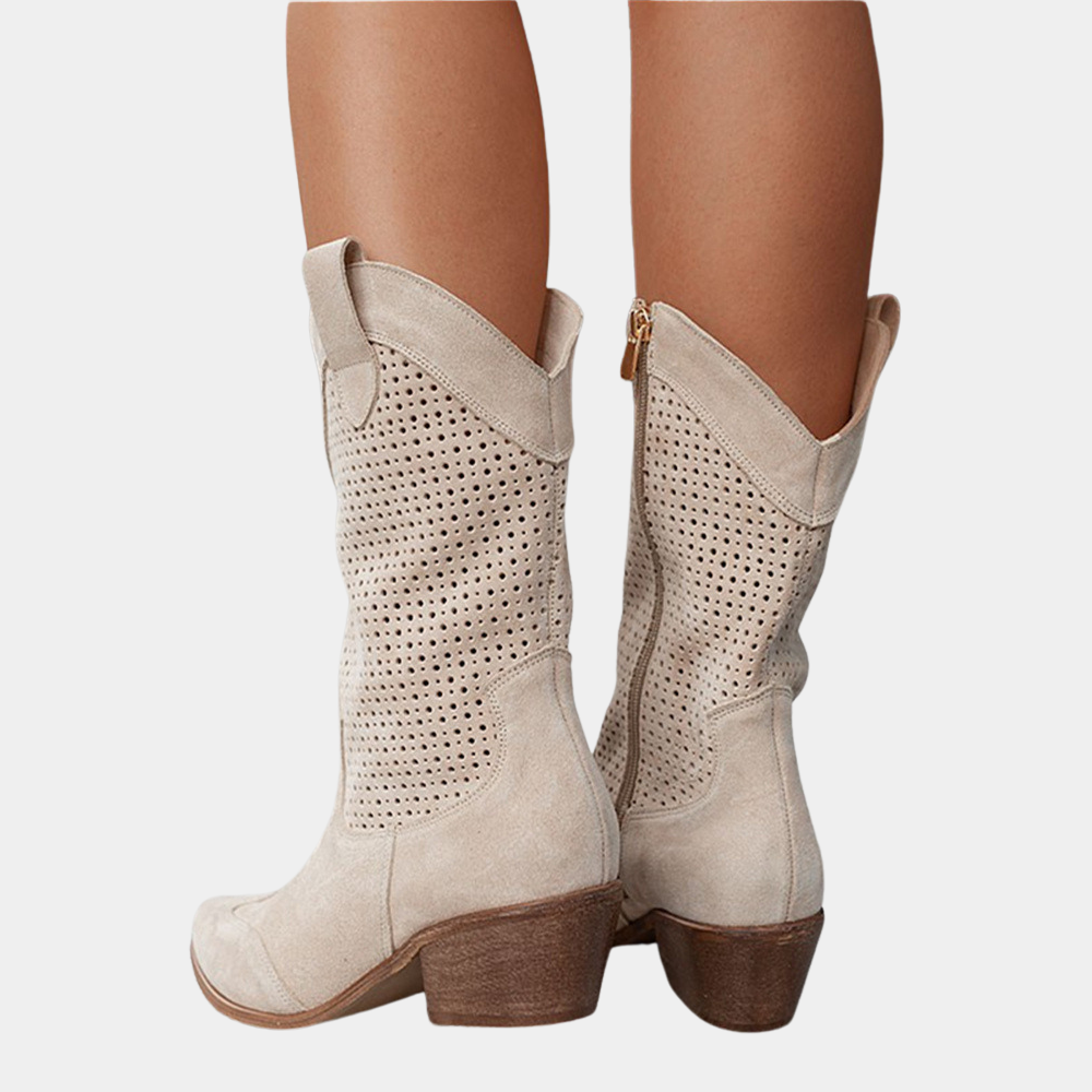 Damen Herbstschuhe mit Westernstil aus Wildleder (8)