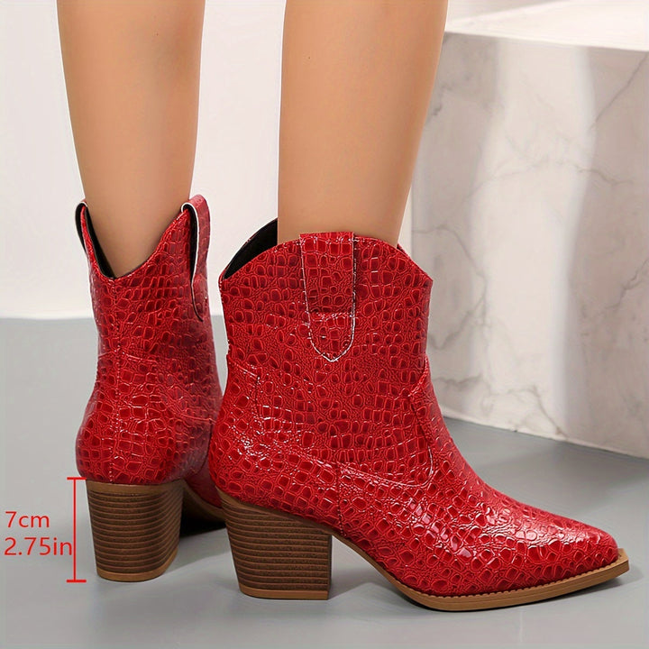 Damen Herbststiefeletten mit stabilem Blockabsatz (8)