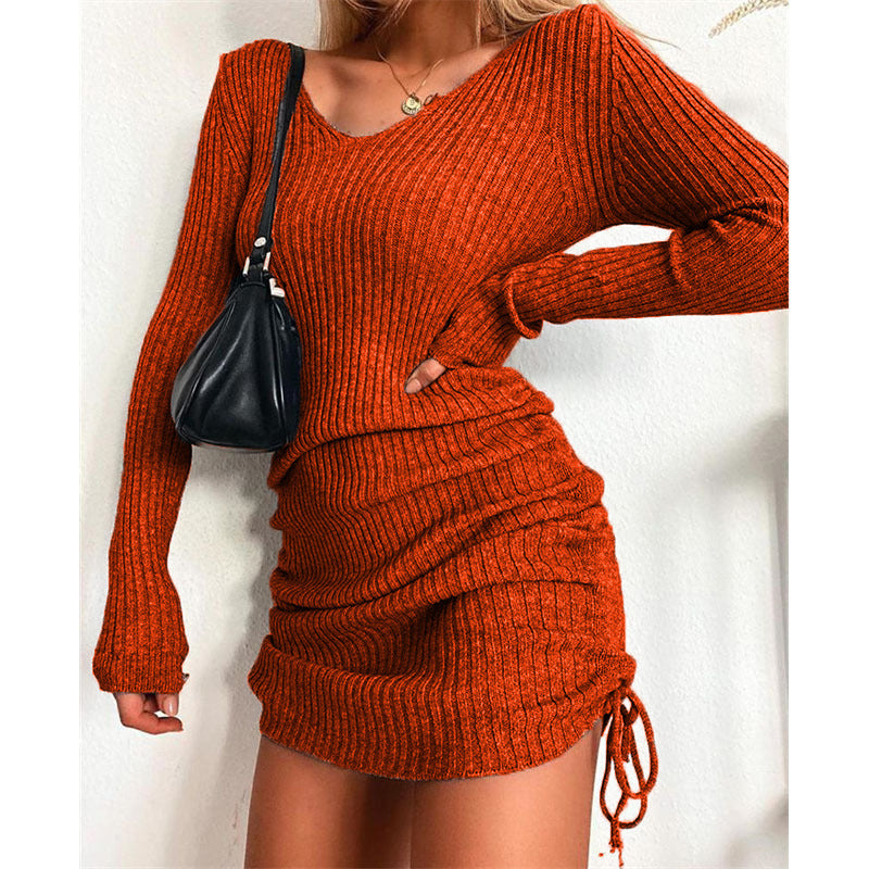 Damen Hochzeitsgast Kleid festlich elegant in Orange