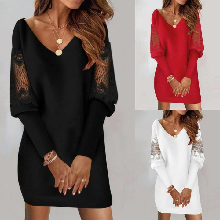 Damen Hochzeitsgast-Kleid für den Herbst (2)