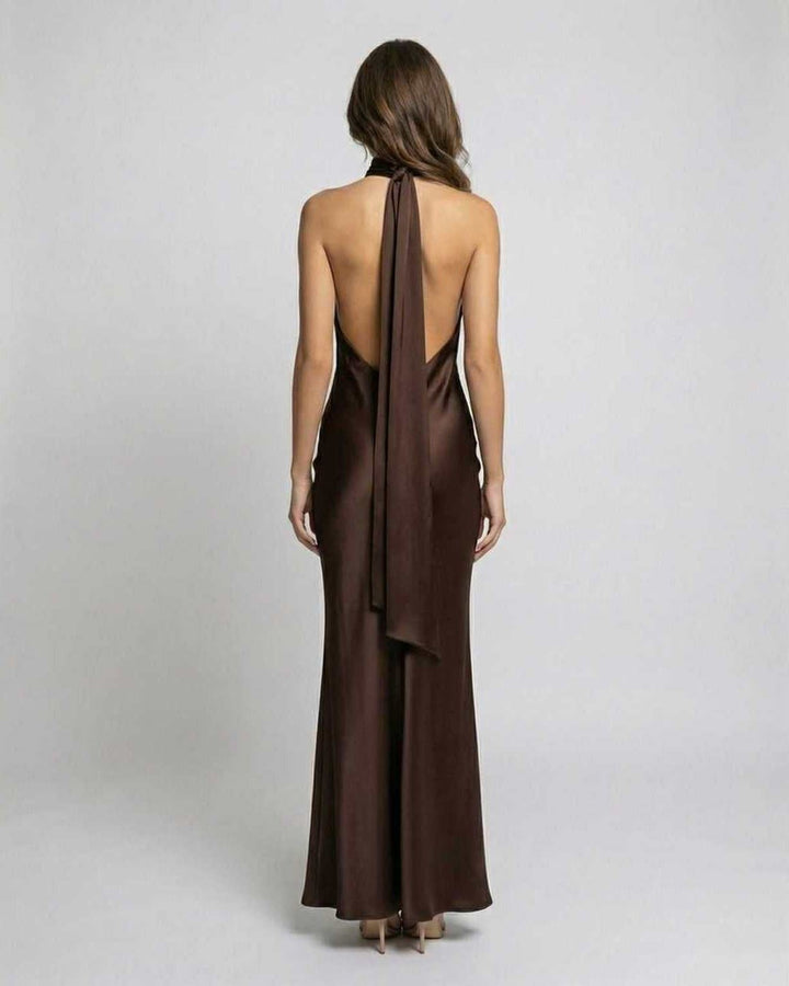 Damen Hochzeitsgast-Maxikleid für den Herbst (2)