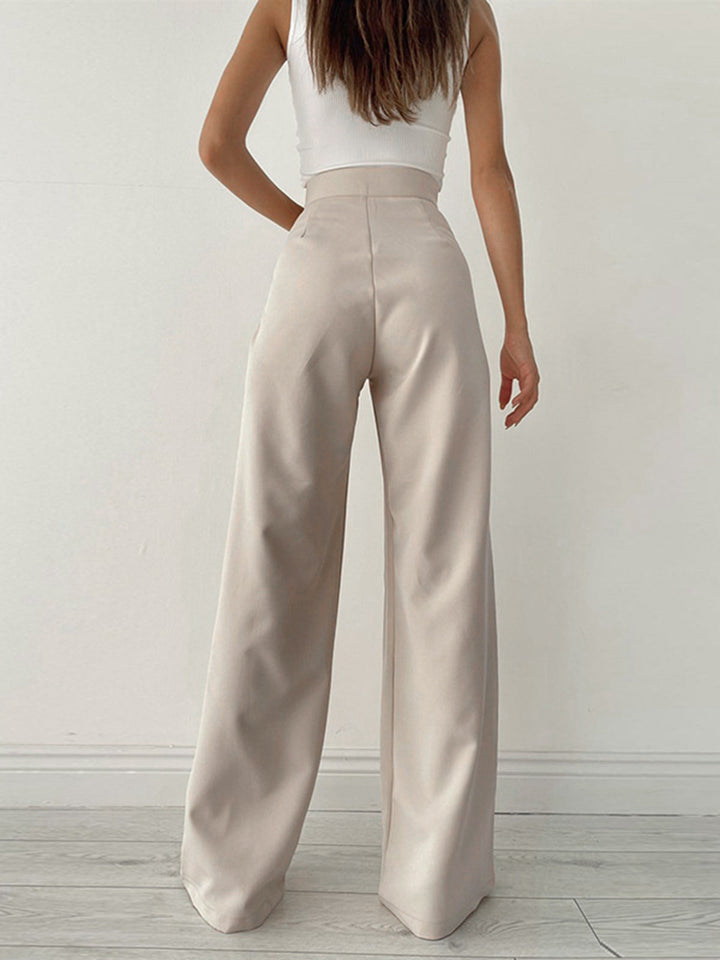 Damen Hose mit hohem Bund im Weitschnitt (2)