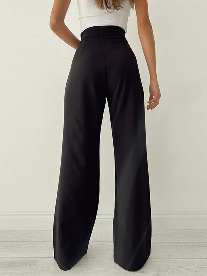 Damen Hose mit hohem Bund im Weitschnitt (5)
