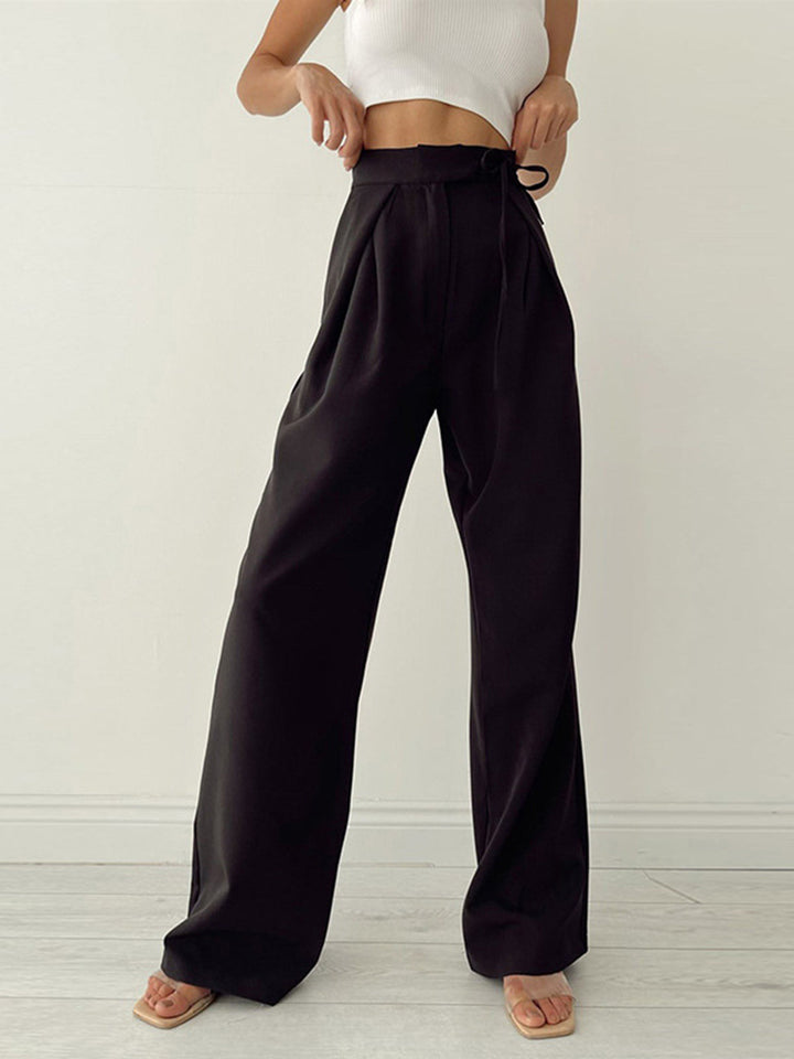 Damen Hose mit hohem Bund im Weitschnitt (6)