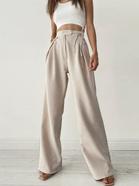 Charlotte | Damen Hose mit hohem Bund im Weitschnitt