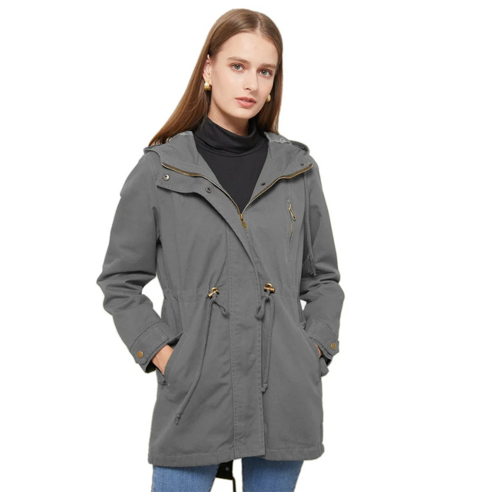 Damen Jacke leicht wasserfest für den Sommer in Grau