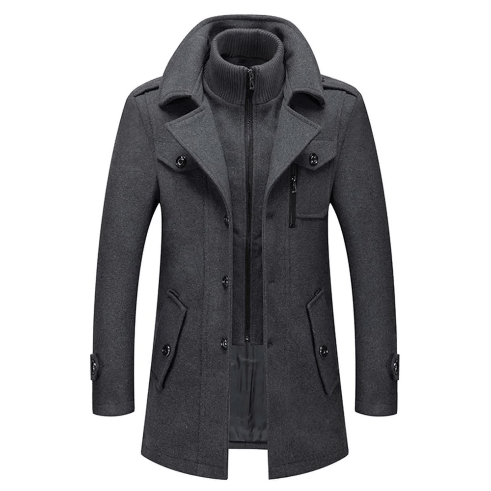 Damen Jacke mit Lagenkragen für den Herbst in Grau