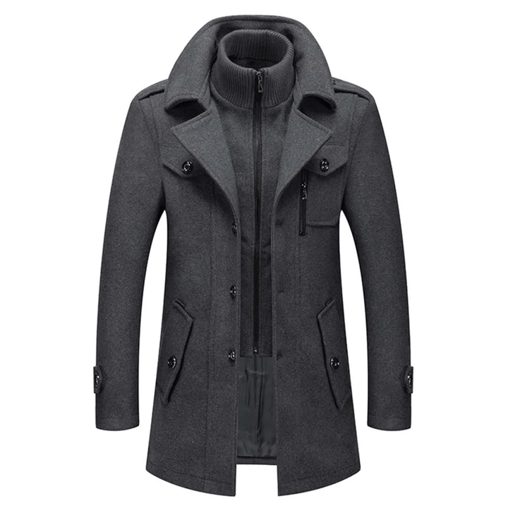 Damen Jacke mit Lagenkragen für den Herbst in Grau