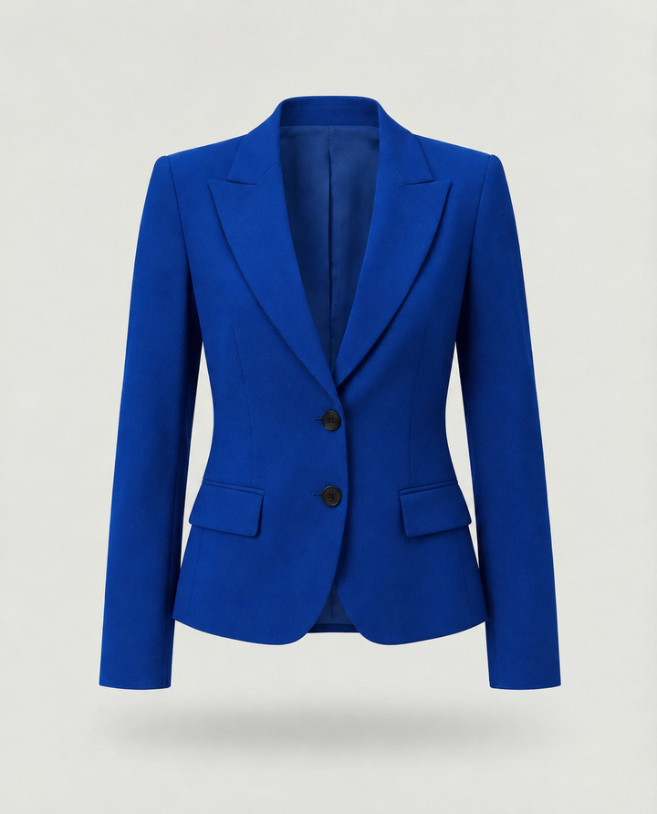 Damen Jacke mit Peplum für den Herbst in Blau