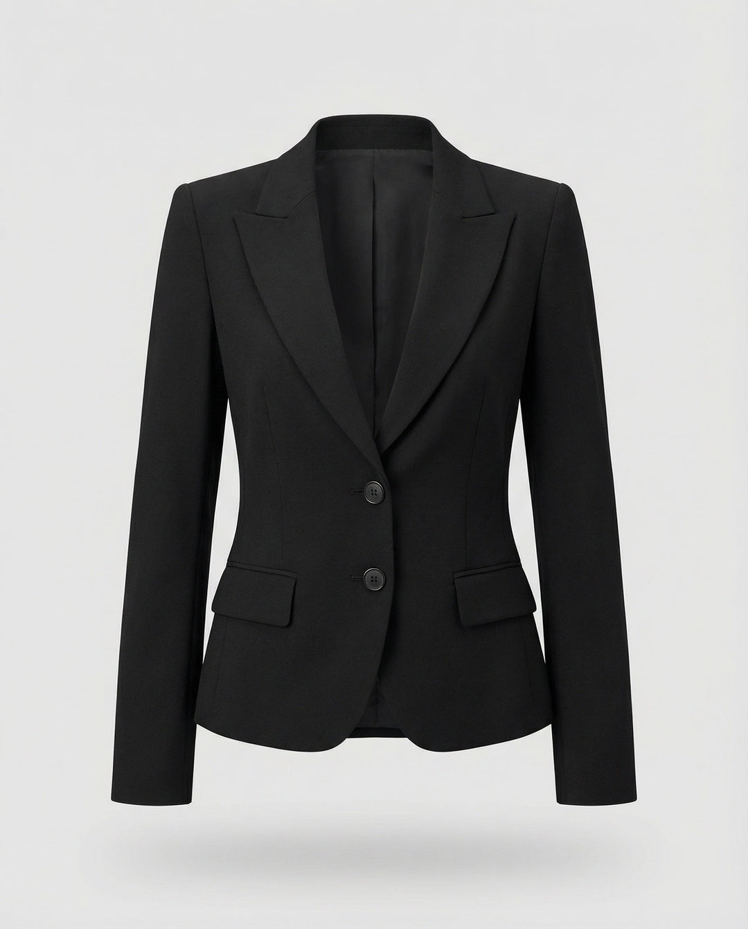 Damen Jacke mit Peplum für den Herbst in Schwarz