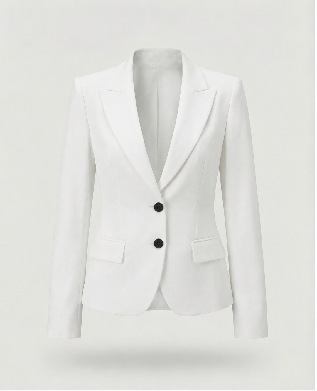 Damen Jacke mit Peplum für den Herbst in Weiß