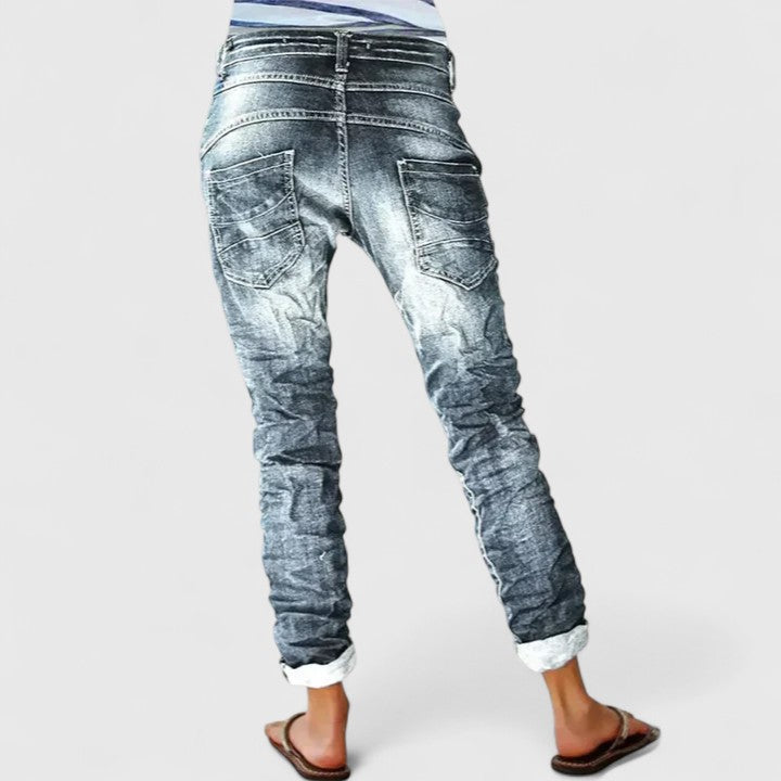 Damen Jeans mit Rissen im Vintage-Look (3)