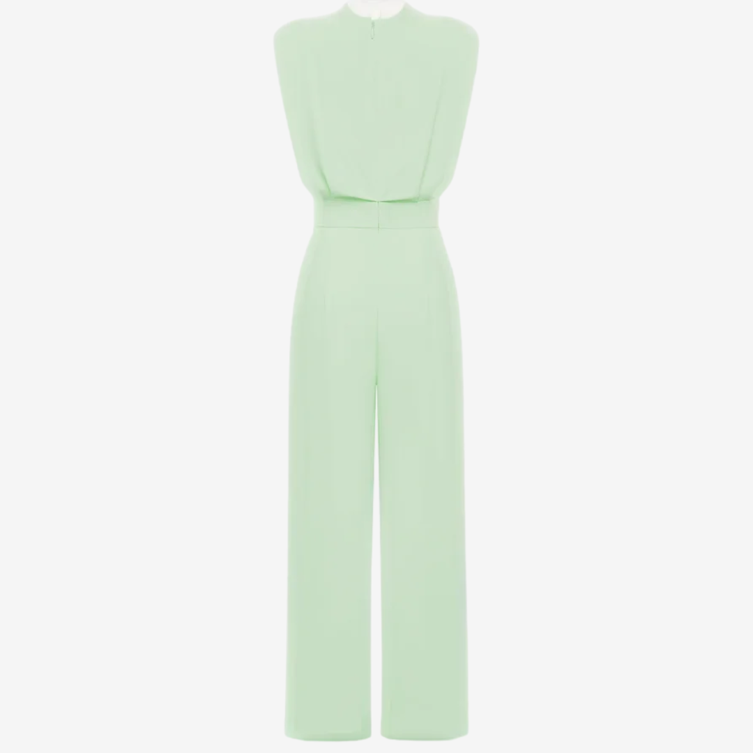 Damen Jumpsuit elegant mit Taillengürtel für Anlässe (7)