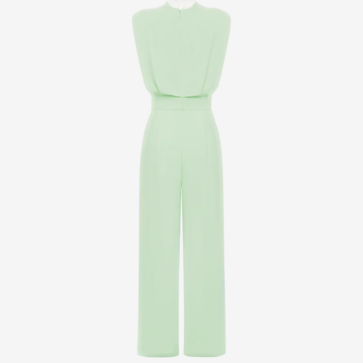 Damen Jumpsuit elegant mit Taillengürtel für Anlässe (7)