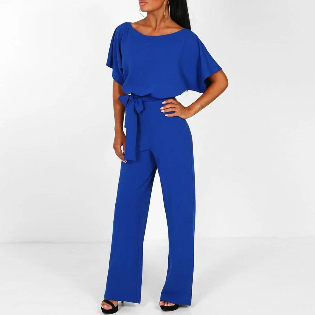 Damen Jumpsuit elegant vielseitig für Alltag in Blau