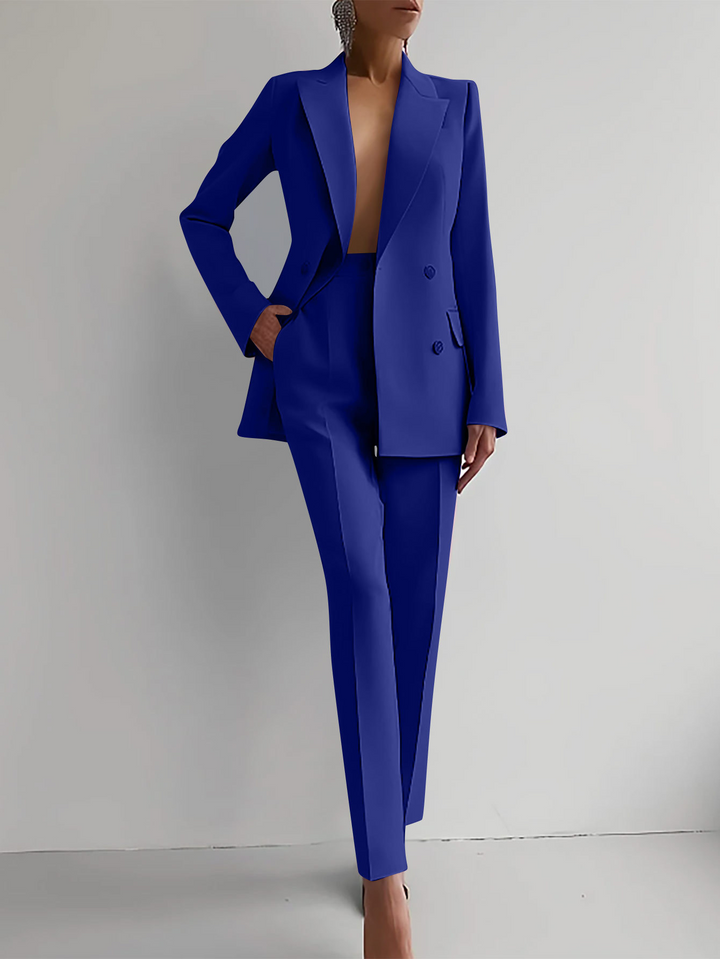 Damen Jumpsuit Tailored-Anzug zum Business in Royal Blue