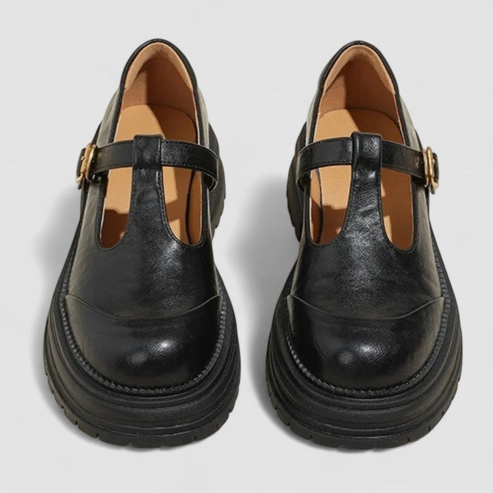 Damen Klassische Orthopädische Mary Janes in Schwarz