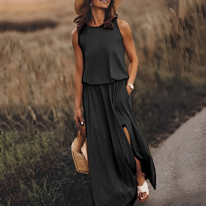 Damen Klassisches Sommerkleid in Schwarz