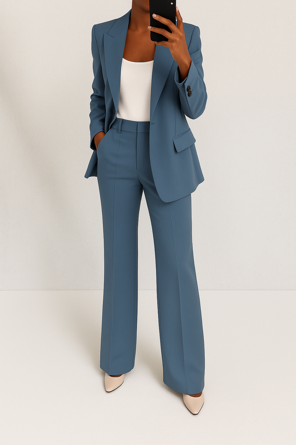 Damen Klassisches Tailored Business Set (2)
