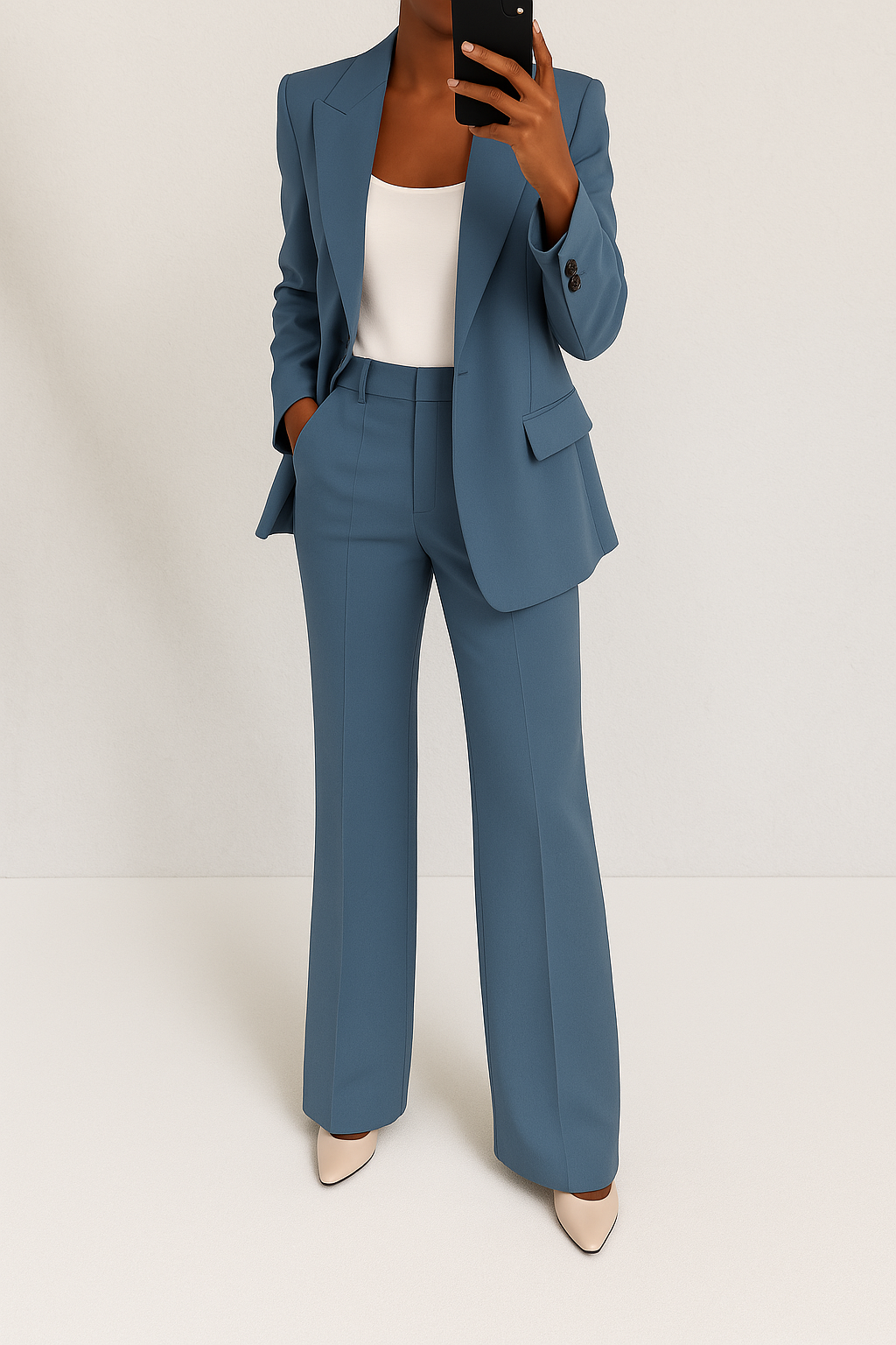 Damen Klassisches Tailored Business Set (2)