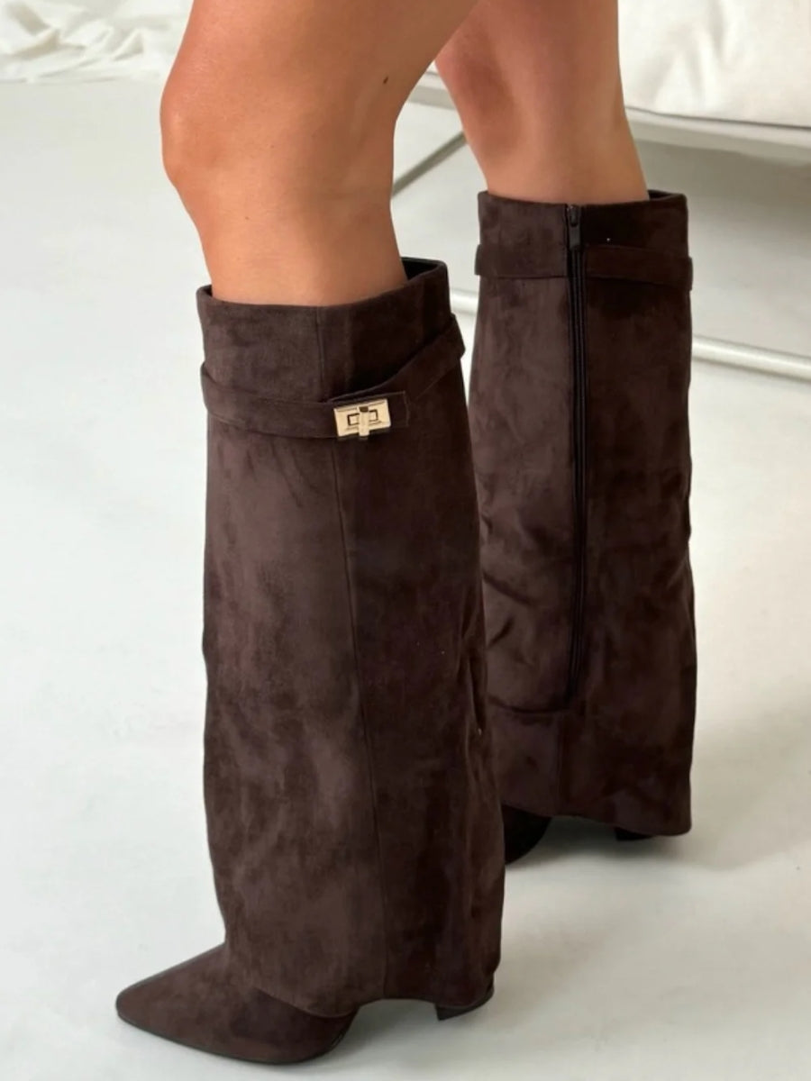 Damen Kniehohe Stiefel für Alltag und Abend (12)