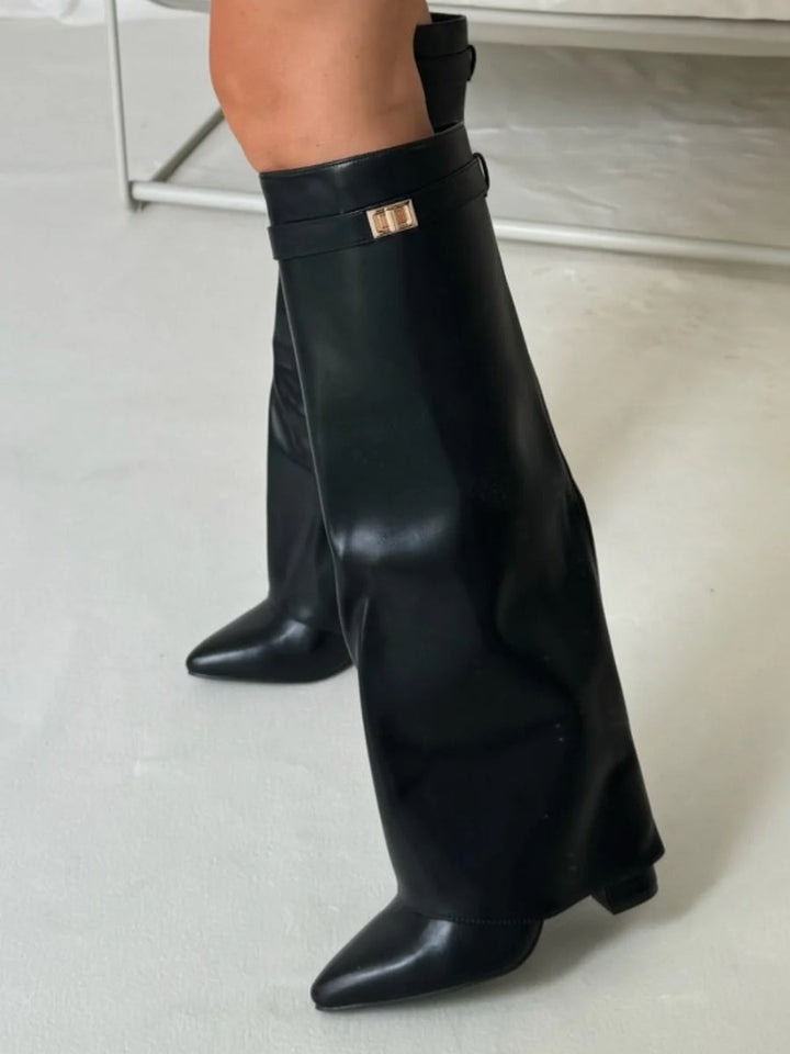 Damen Kniehohe Stiefel für Alltag und Abend (15)