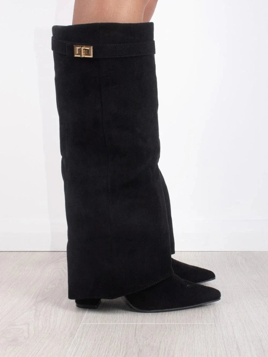 Damen Kniehohe Stiefel für Alltag und Abend (2)