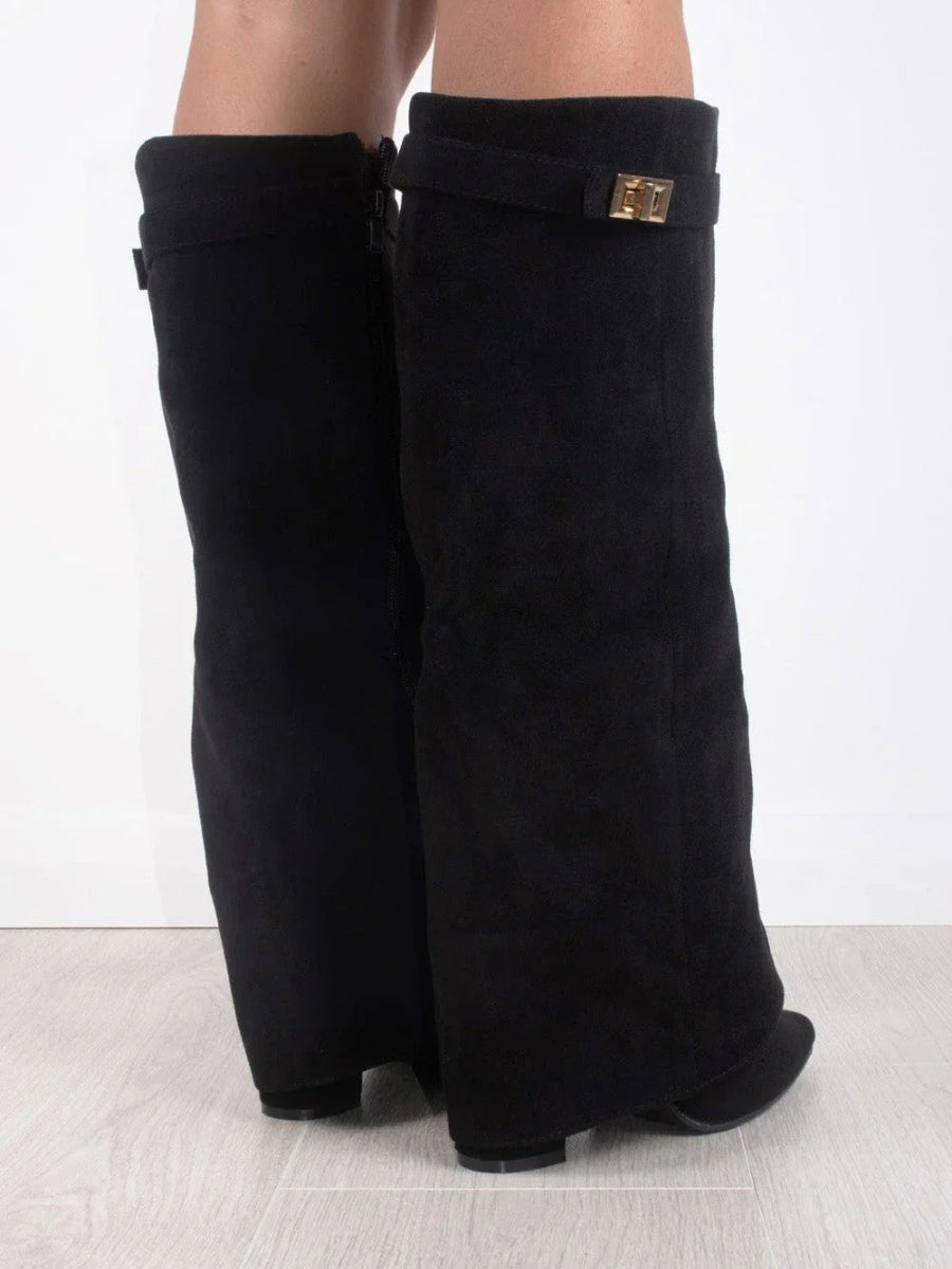 Damen Kniehohe Stiefel für Alltag und Abend (5)