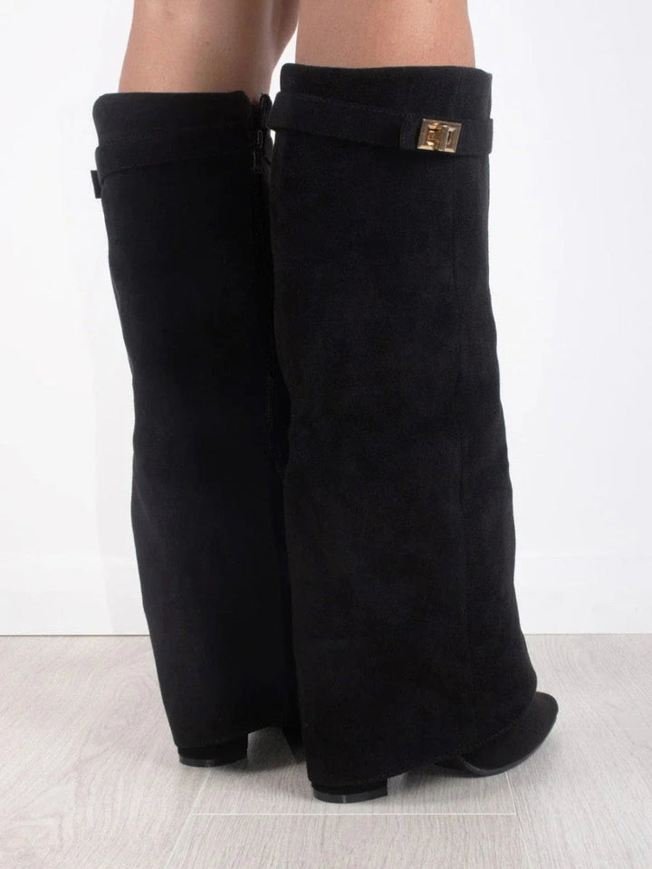 Damen Kniehohe Stiefel für Alltag und Abend (5)
