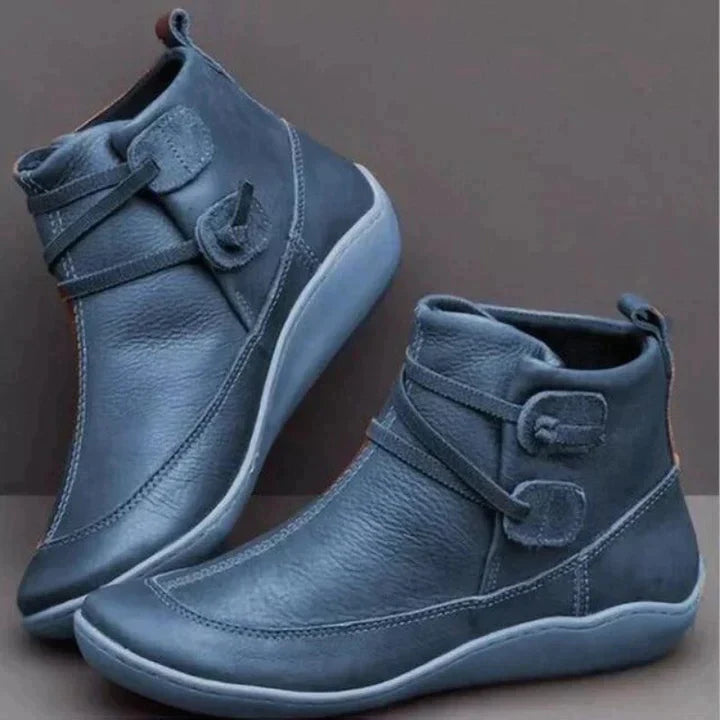 Damen Komfort Stiefel in Blau