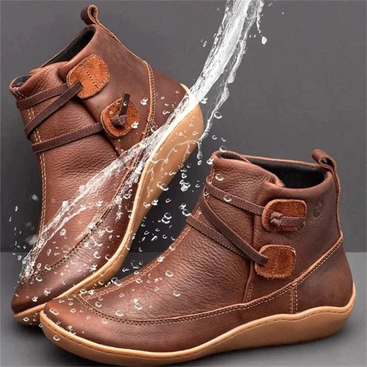 Damen Komfort Stiefel in Braun