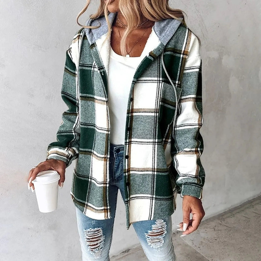 Damen Komfortable Jacke für den Herbst in Grün