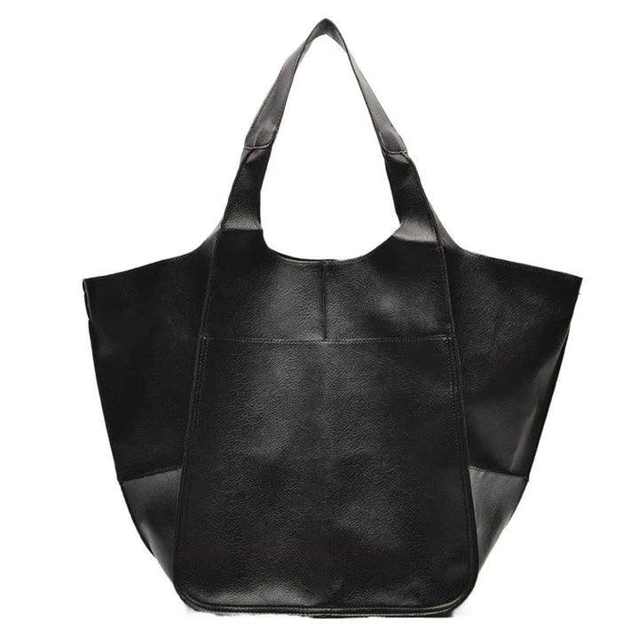 Damen Kunstleder Strukturierte Oversize-Tasche mit Magnetverschluss (15)