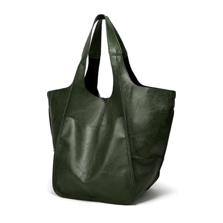 Damen Kunstleder Strukturierte Oversize-Tasche mit Magnetverschluss (16)