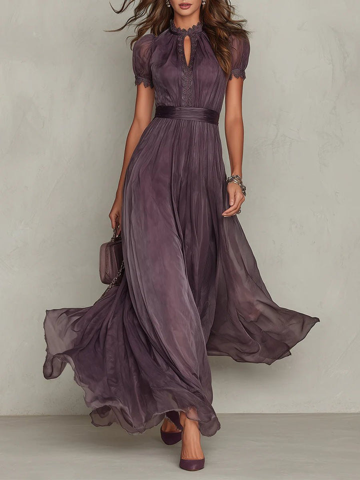 Elena Chiffon Maxikleid, fließendes Strandkleid für den Sommer foto 1