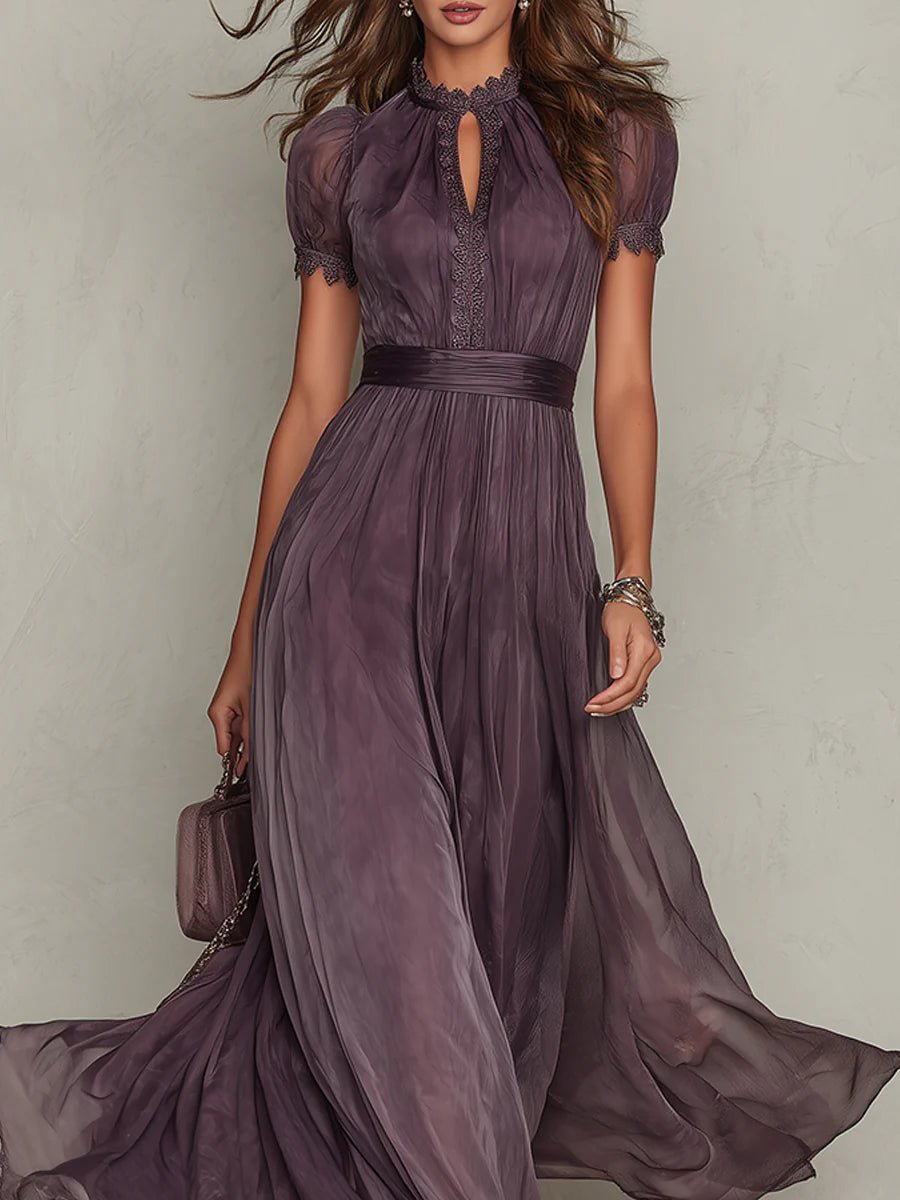 Elena Chiffon Maxikleid, fließendes Strandkleid für den Sommer foto 4