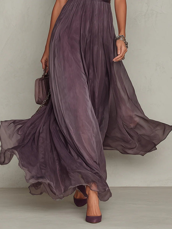Elena Chiffon Maxikleid, fließendes Strandkleid für den Sommer foto 5