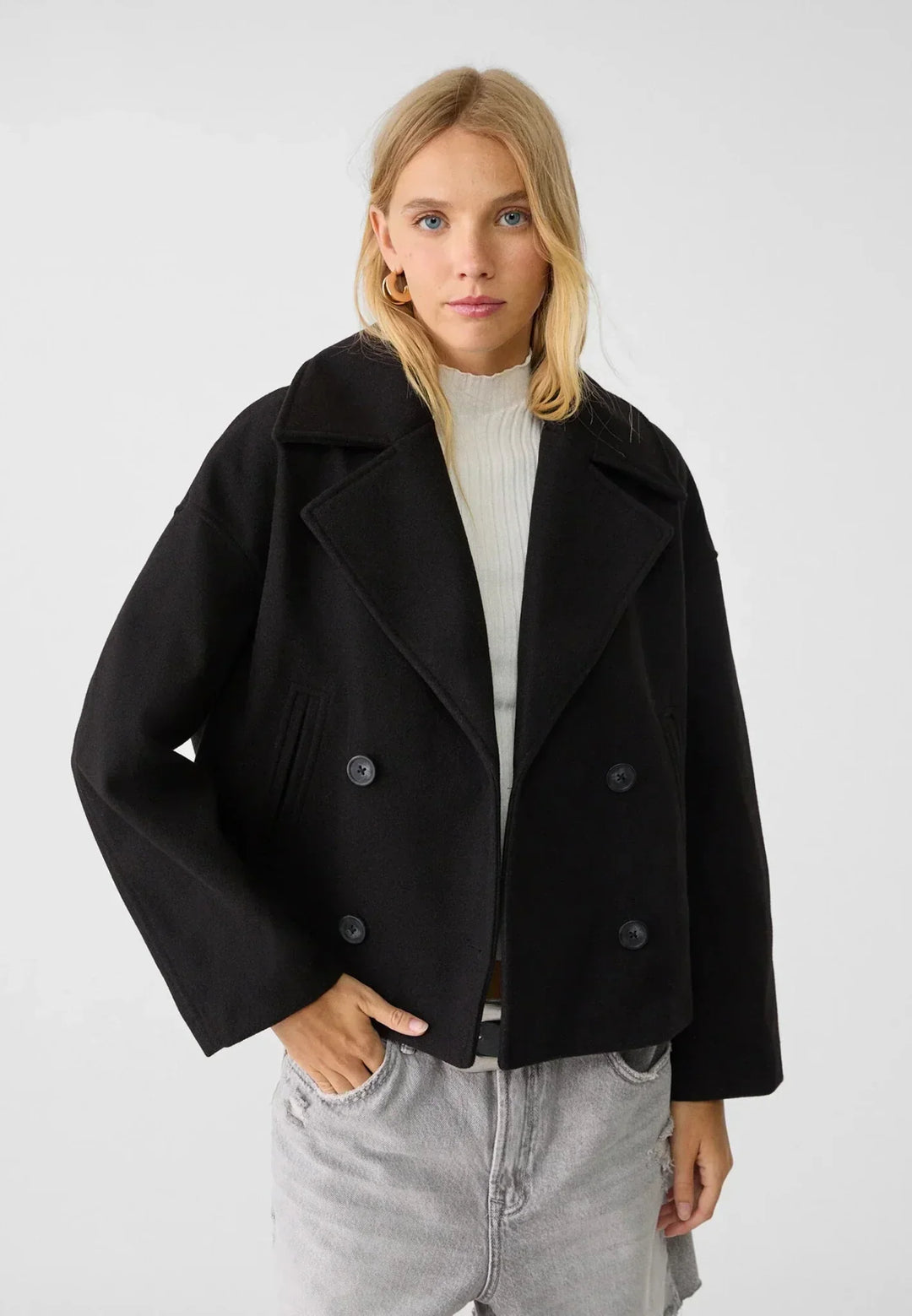 Damen kurze Jacke in klassischer Eleganz (12)