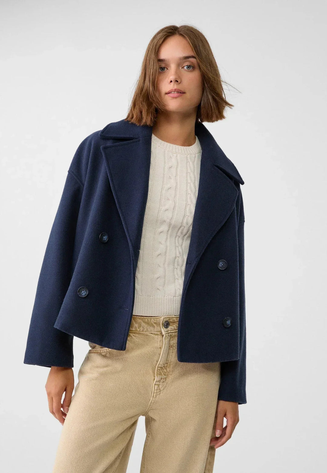 Damen kurze Jacke in klassischer Eleganz (17)