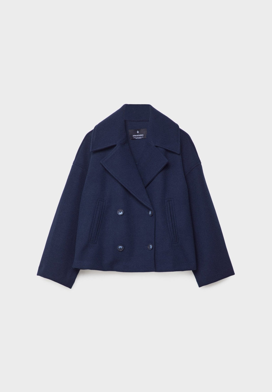 Damen kurze Jacke in klassischer Eleganz in Dunkelblau