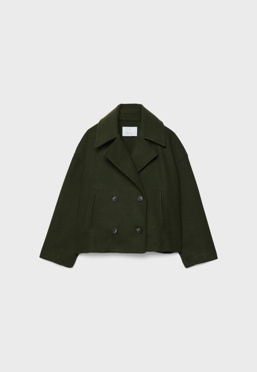 Damen kurze Jacke in klassischer Eleganz in Grün