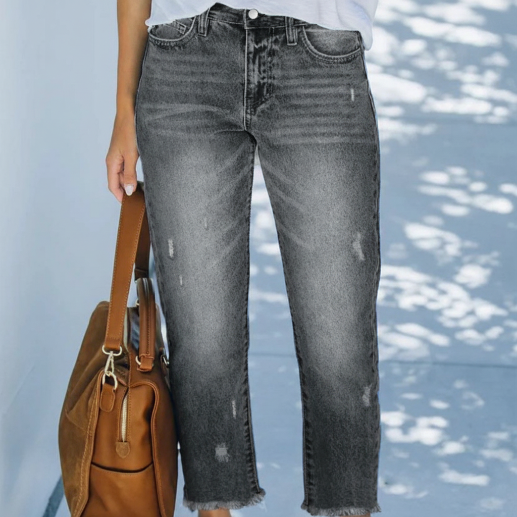 Damen Kurze Jeans im Retro-Stil (9)