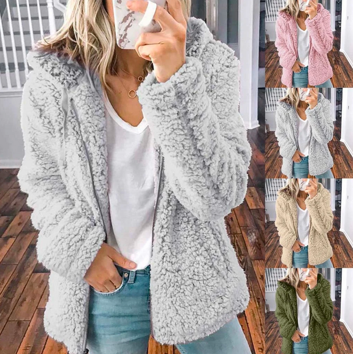 Damen Kuschelige Oversized Jacke für Herbst (5)